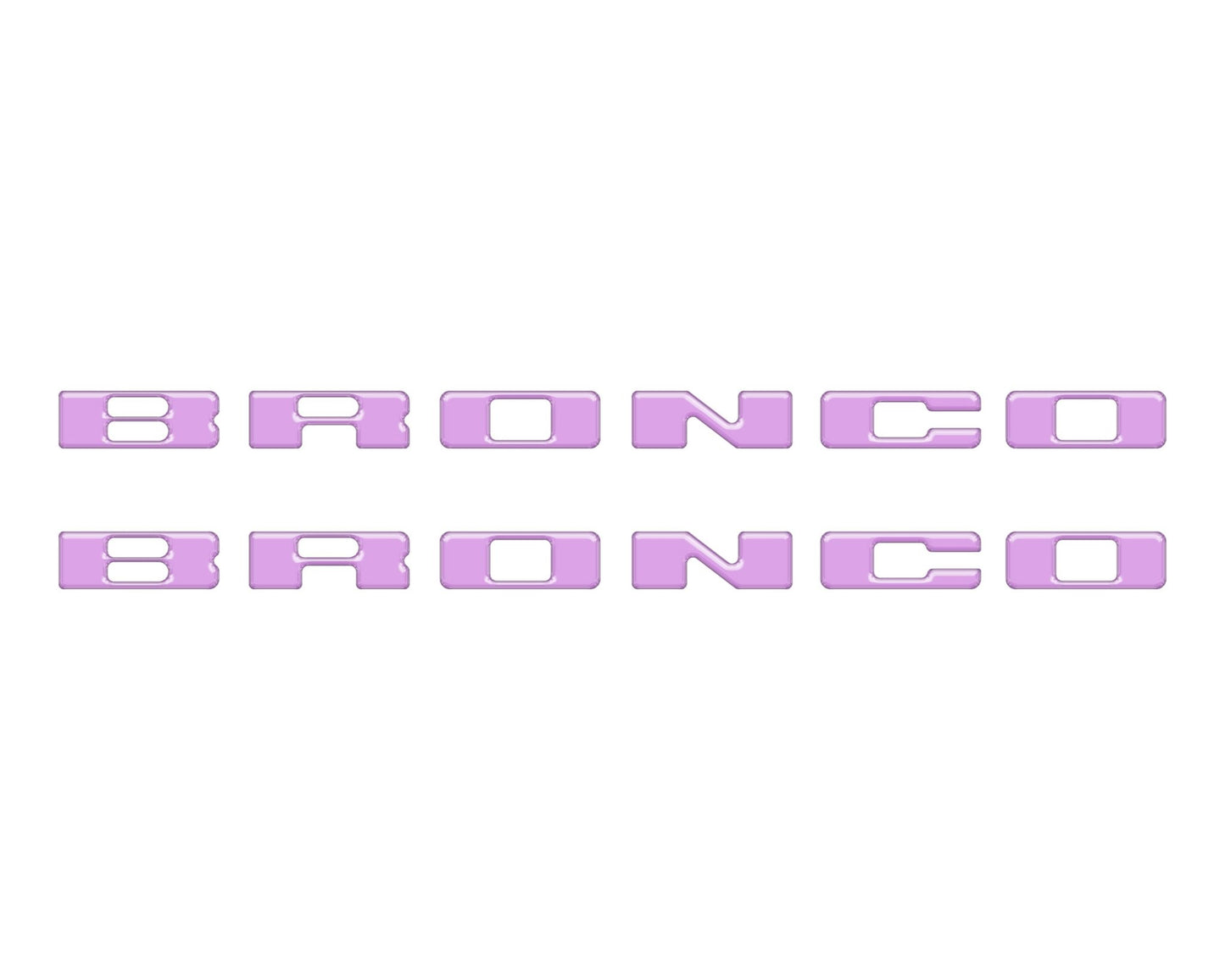 Rear Mudflap Letter Inserts Fits 2021 - 2026 Ford Bronco Sport - Speedlogix