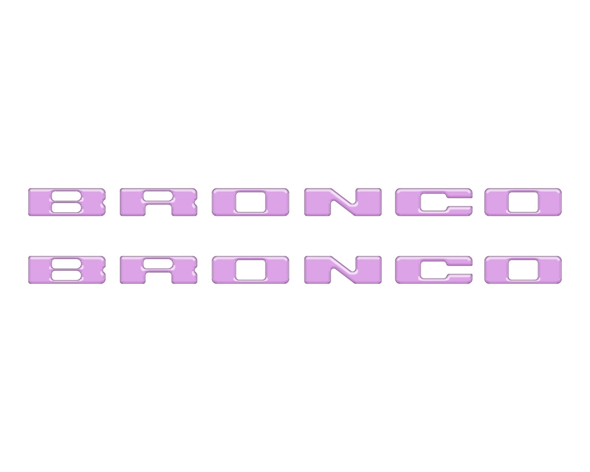 Rear Mudflap Letter Inserts Fits 2021 - 2026 Ford Bronco Sport - Speedlogix