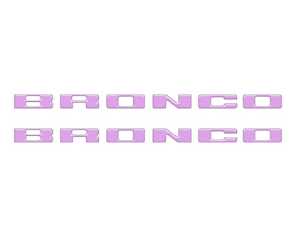 Rear Mudflap Letter Inserts Fits 2021 - 2026 Ford Bronco Sport - Speedlogix