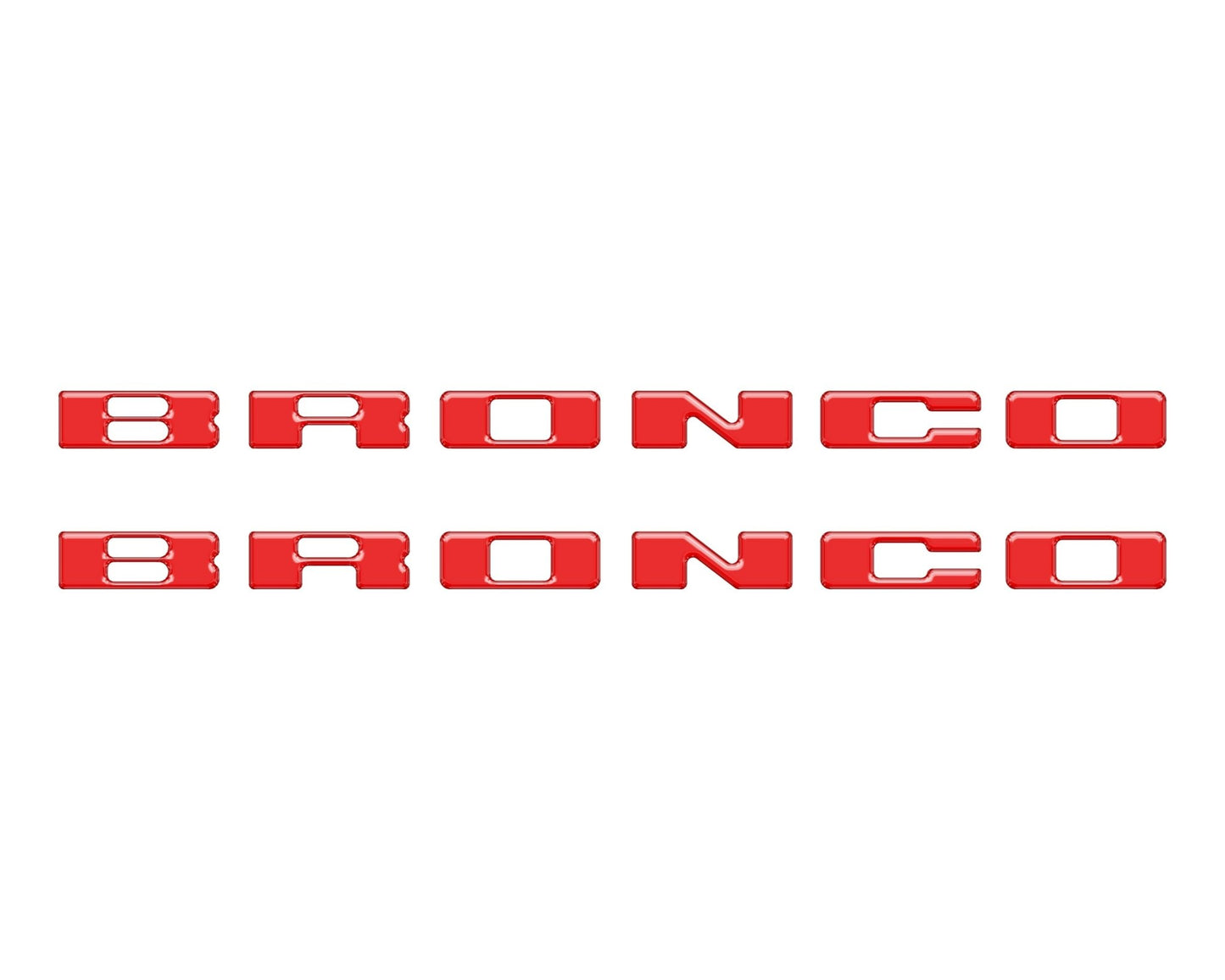 Rear Mudflap Letter Inserts Fits 2021 - 2026 Ford Bronco Sport - Speedlogix