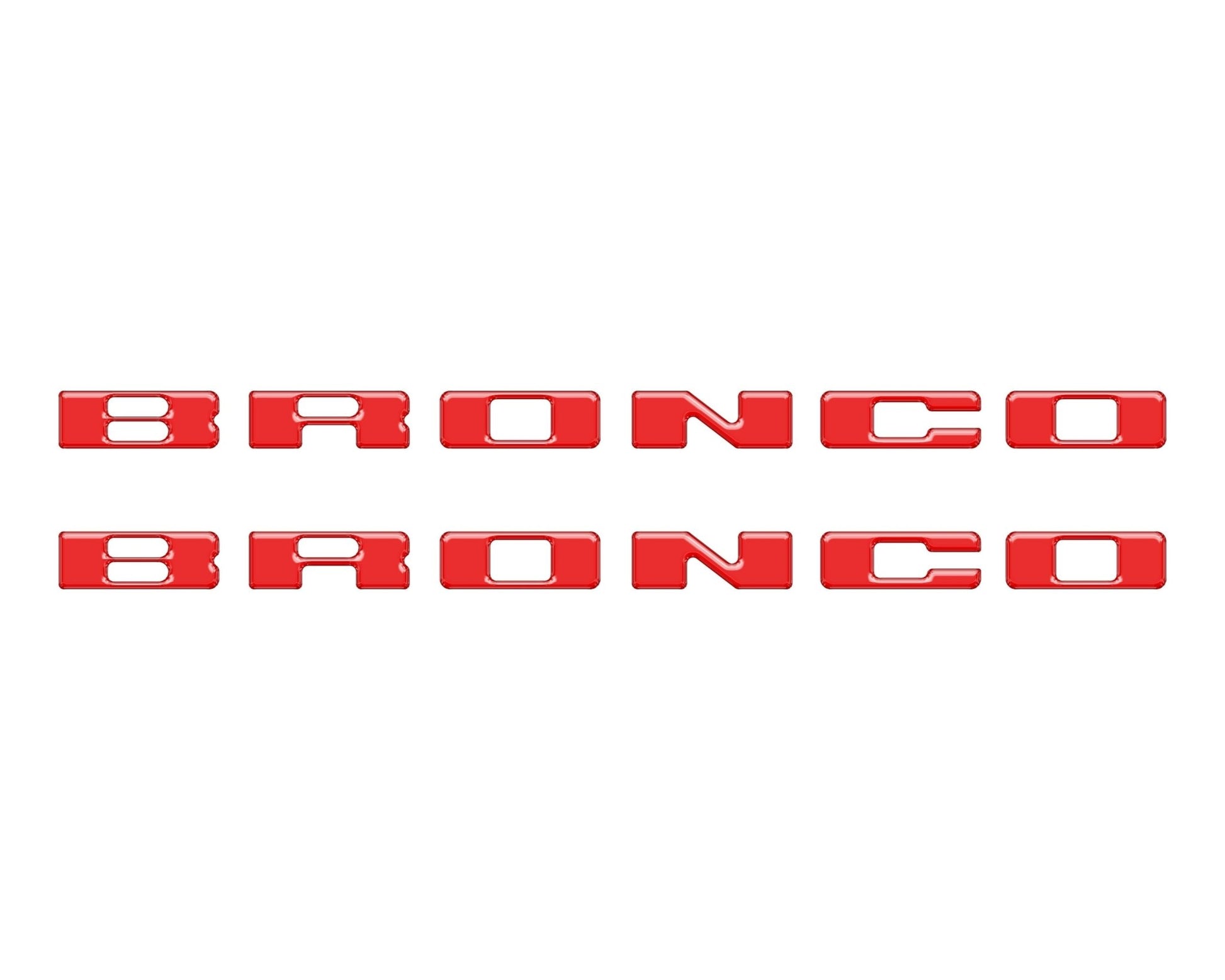 Rear Mudflap Letter Inserts Fits 2021 - 2026 Ford Bronco Sport - Speedlogix