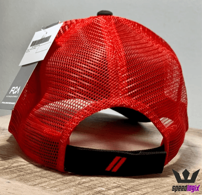 Redeye Logo Black/Red Mesh Back Hat - Speedlogix