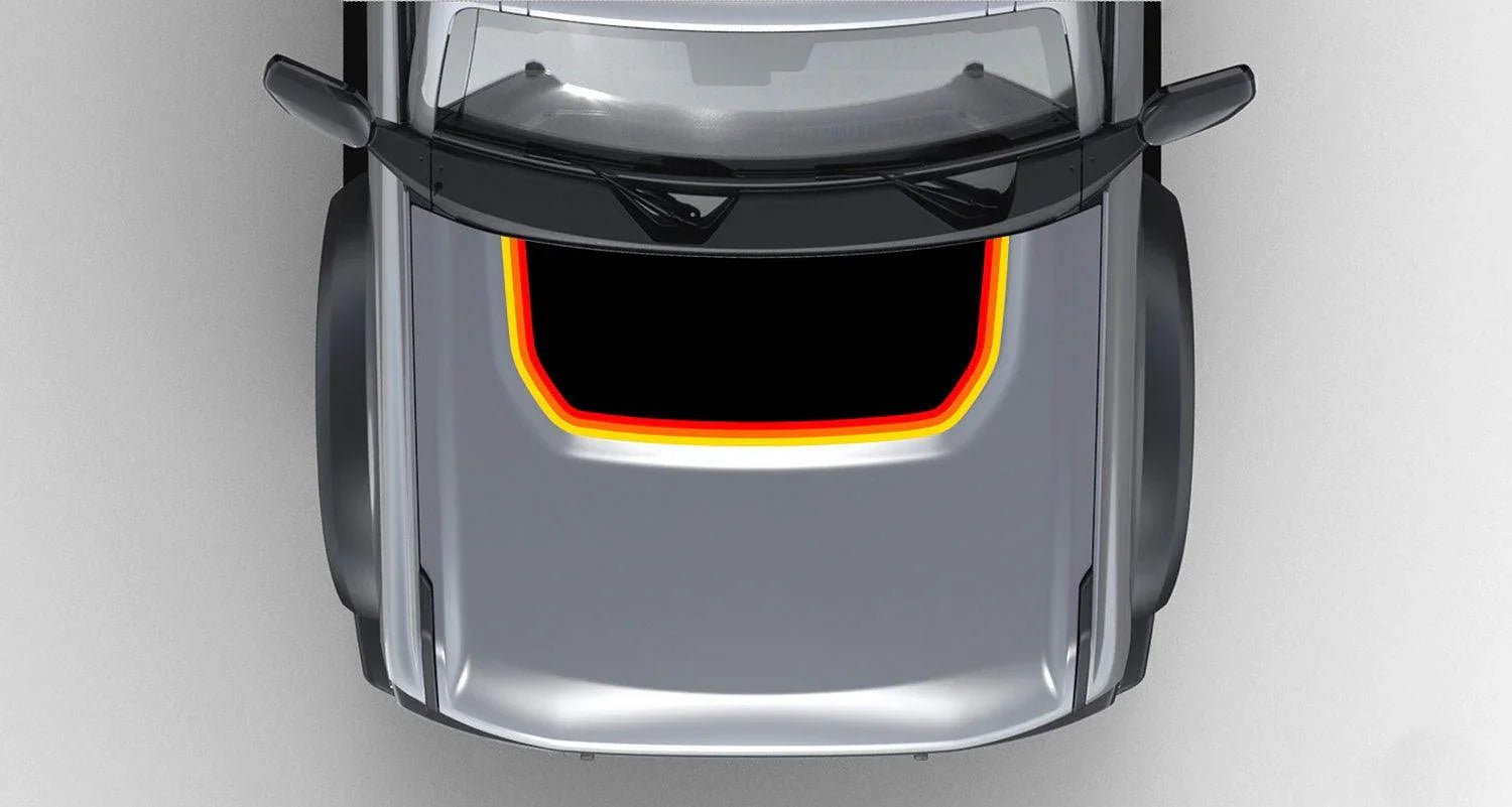 Retro Stripes Hood Overlay (Matte or Gloss) - 2021+ Bronco - Speedlogix