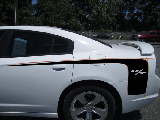 Reverse Hockey Stripe Decals for 2011 - 2021 Dodge Charger (x2) - Speedlogix