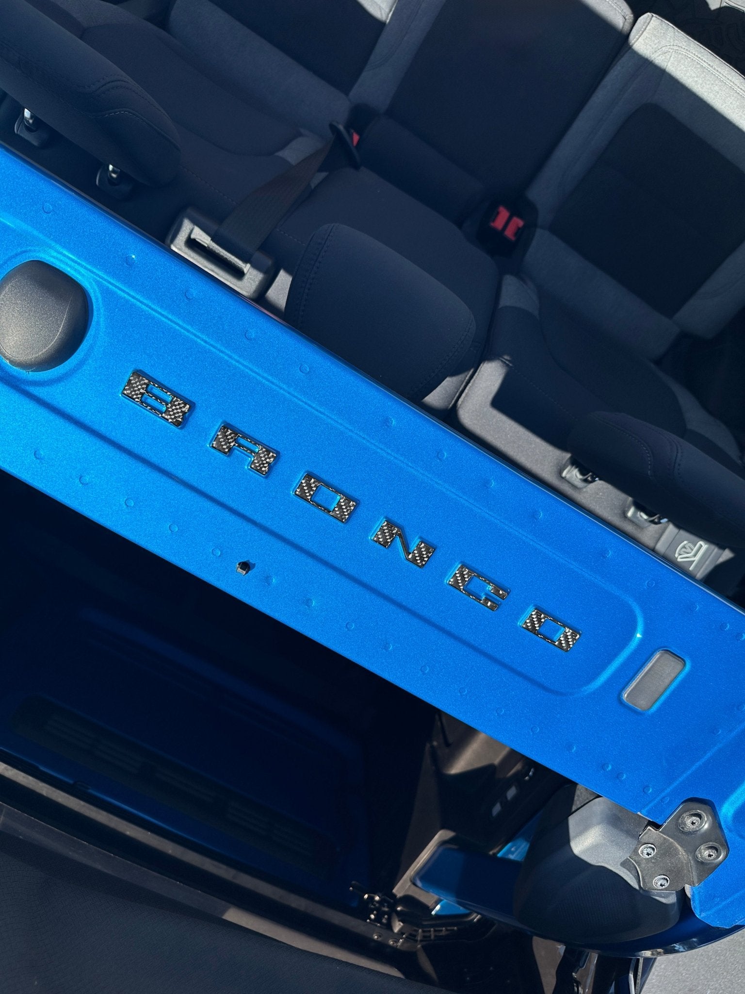 Roof Cross Bar Support Letter Overlays Fits 2022 - 2025 Ford Bronco - Speedlogix