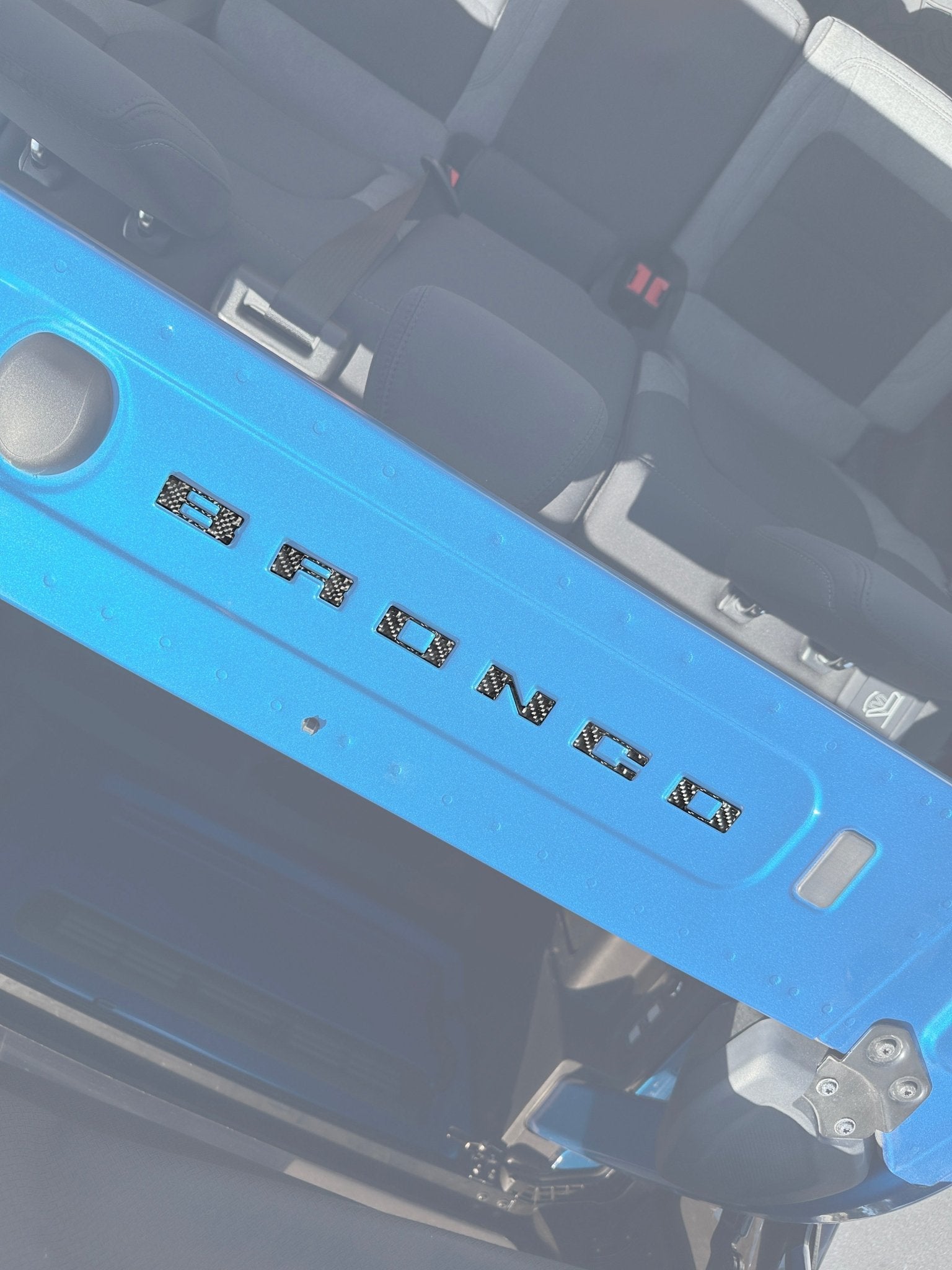 Roof Cross Bar Support Letter Overlays Fits 2022 - 2025 Ford Bronco - Speedlogix