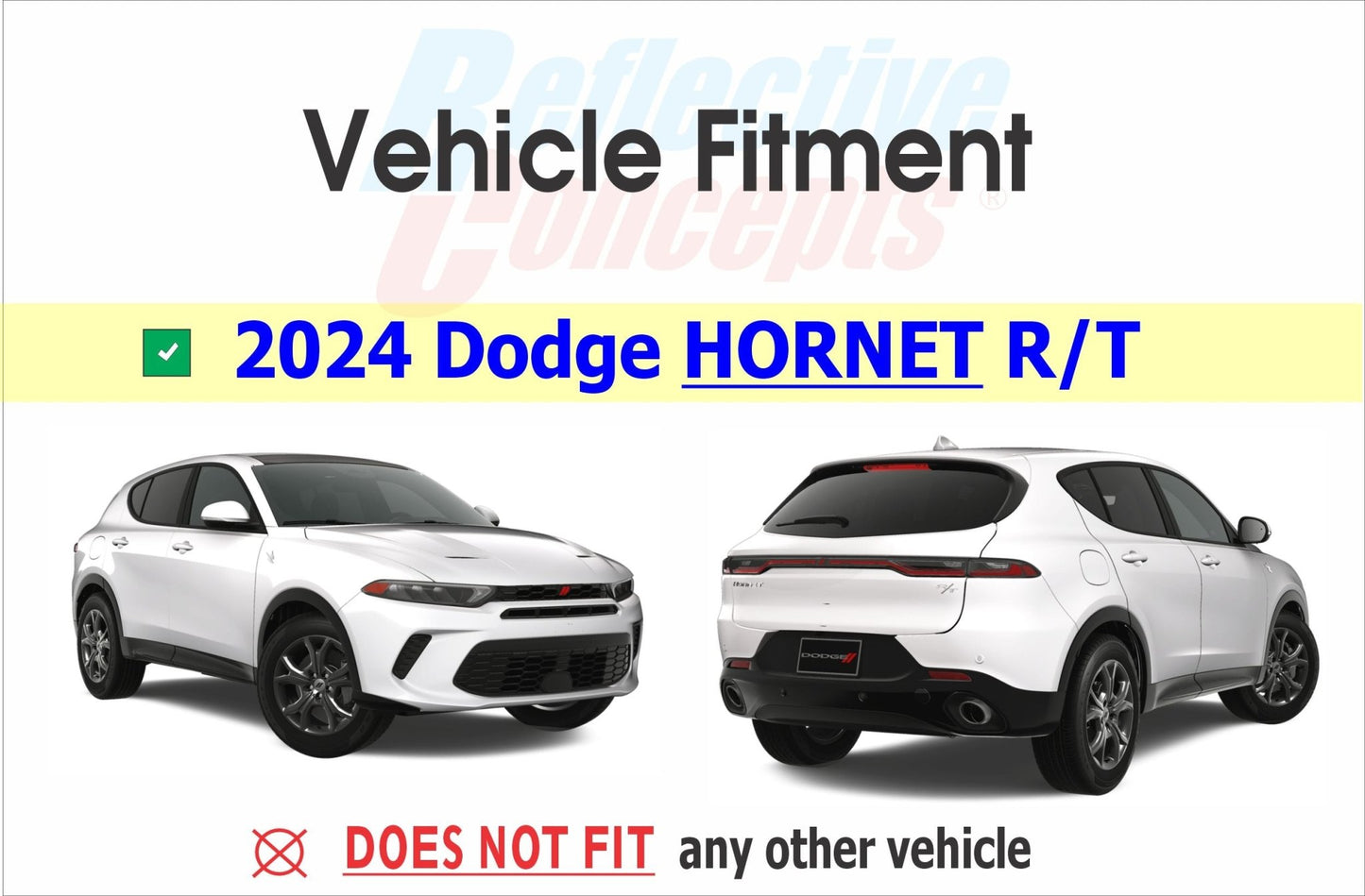 R/T Emblem Overlay Decal - 2024 - 2025 Dodge Hornet R/T - Speedlogix