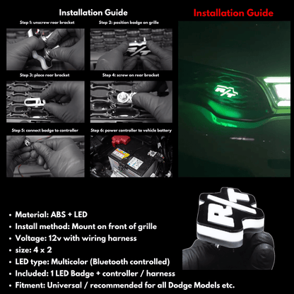 RT LED Badge: (Multicolor Flow) - Speedlogix