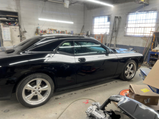RT Side Stripe Decals for 2008 - 2014 Dodge Challenger (x2) - Speedlogix