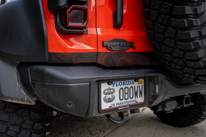 Safari Topo Lower Rear Tailgate Overlays - 2021+ Bronco - Speedlogix