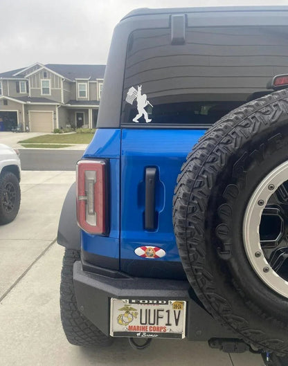 Safari Topo Lower Rear Tailgate Overlays - 2021+ Bronco - Speedlogix