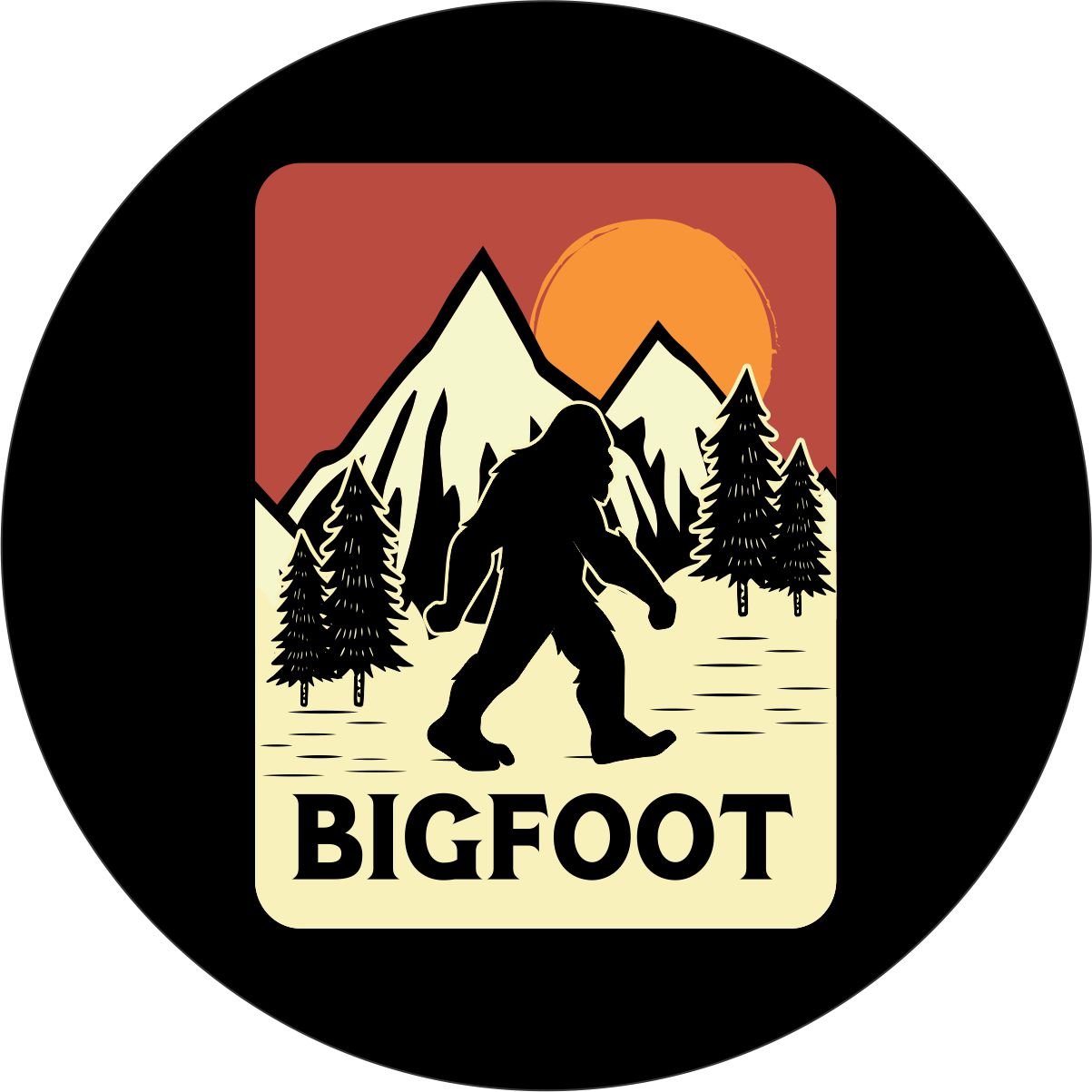 Sasquatch Vintage Bronco Spare Tire Cover - Speedlogix