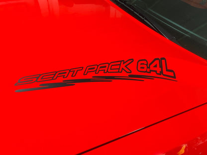 Scat Pack 6.4 Liter Hood Splash Decals for 2015 - 2024 Dodge Challenger/Charger (x2) - Speedlogix