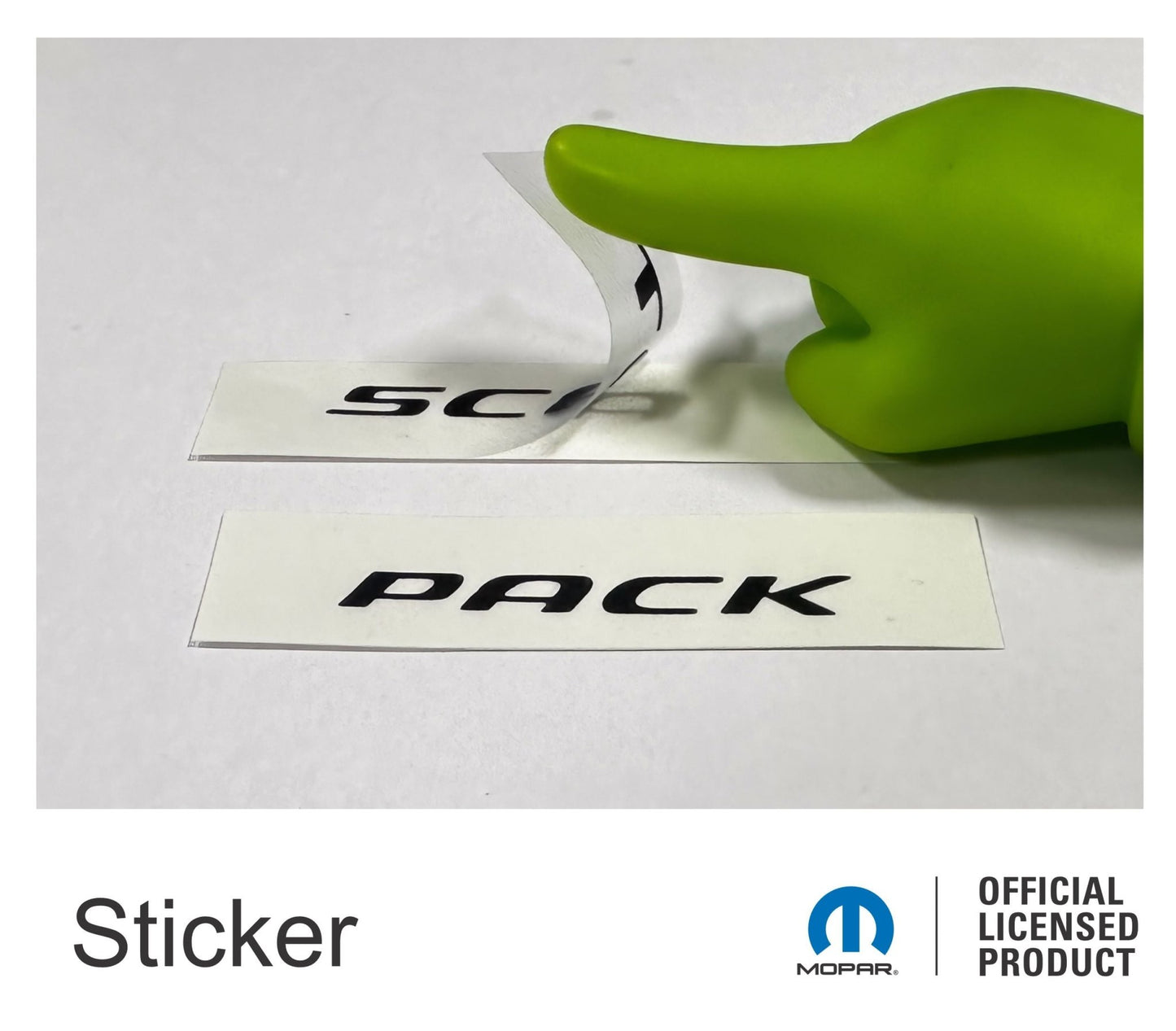 SCAT PACK Spoiler Emblem Overlay Decal Sticker - 2020 - 2022 Challenger Scat Pack - Speedlogix