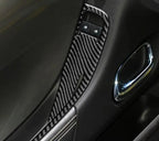 [Set] Carbon Fiber Door Window Switch Panel Overlay for Chevrolet Camaro 2010-2015