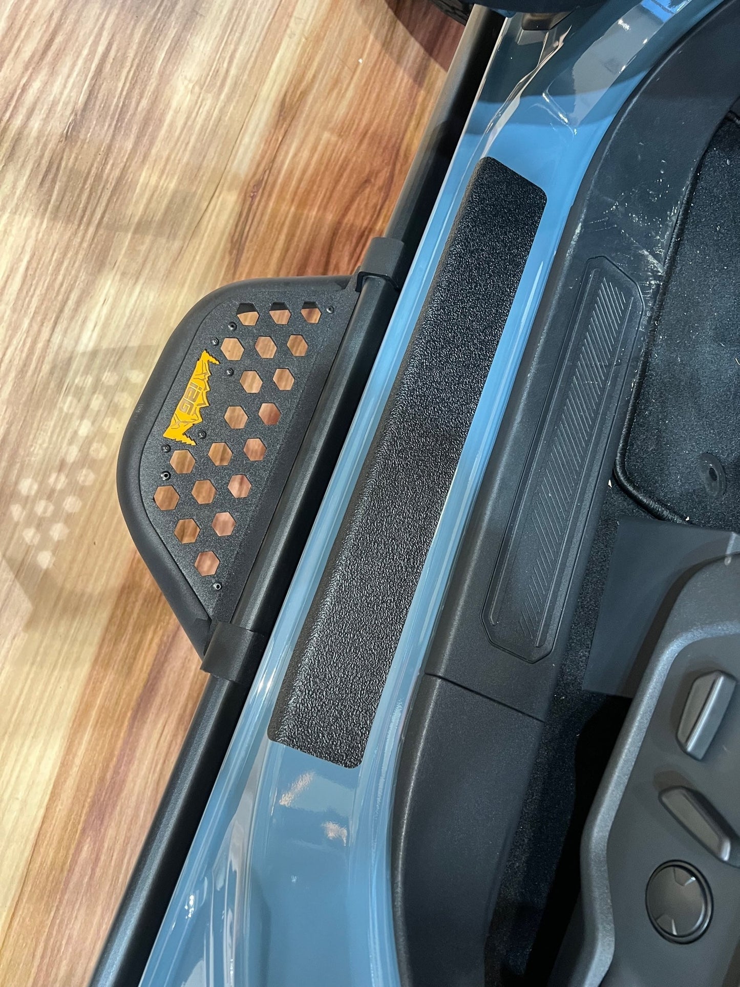 Sill Plate Protection Stone Guard Adhesive Decals for 2021 - 2025 2 Door Ford Bronco (x2) - Speedlogix