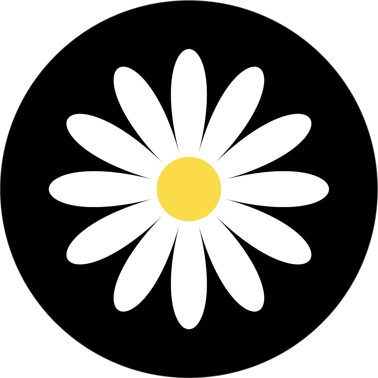 Simple & Plain Daisy Flower Bronco Spare Tire Cover - Speedlogix