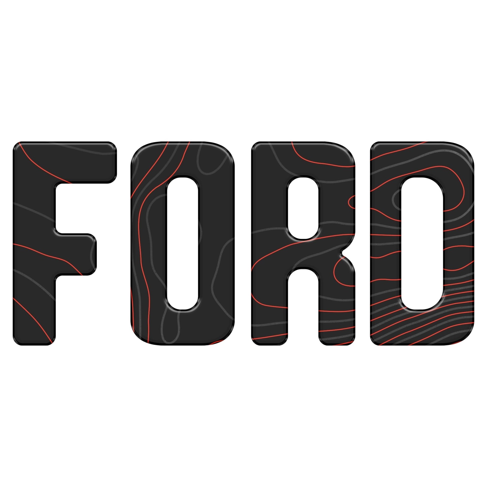 Slideout Tailgate Letter Inserts Fits 2021 - 2026 Ford Bronco - Speedlogix