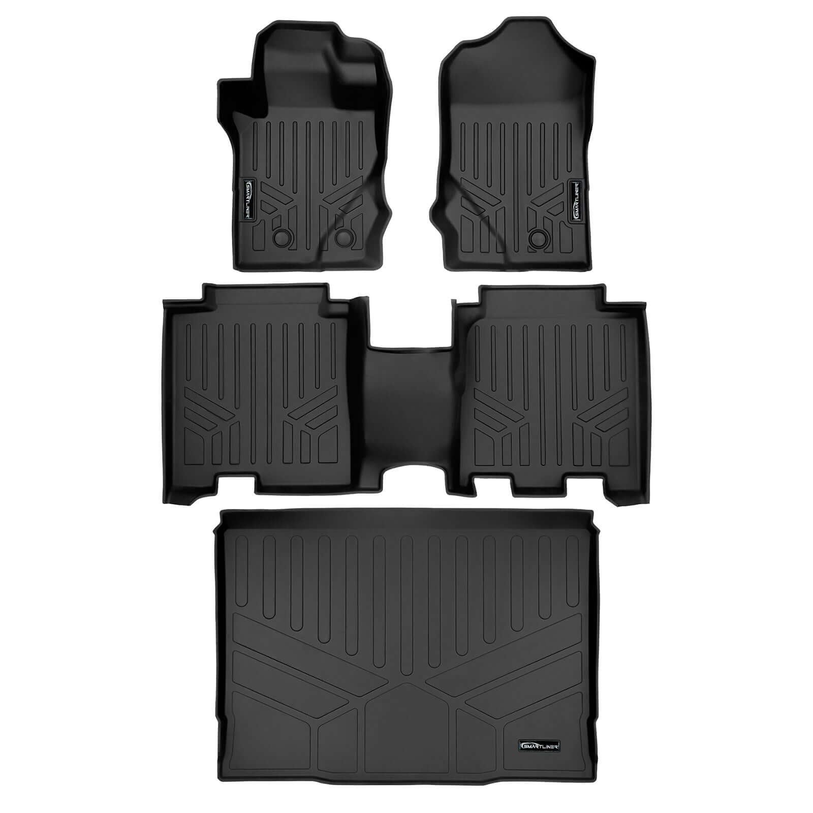 SMARTLINER Custom Fit Floor Liners For 2021 - 2025 Ford Bronco (4 - Door) - Speedlogix