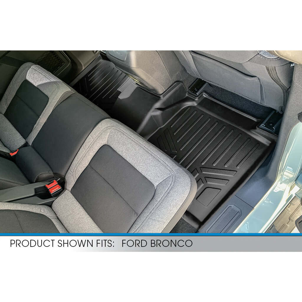 SMARTLINER Custom Fit Floor Liners For 2021 - 2025 Ford Bronco (4 - Door) - Speedlogix