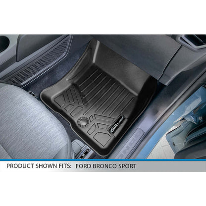 SMARTLINER Custom Fit Floor Liners For 2021 - 2025 Ford Bronco Sport - Speedlogix