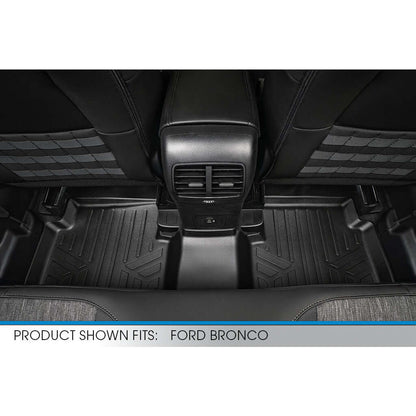 SMARTLINER Custom Fit Floor Liners For 2021 - 2025 Ford Bronco Sport W/O Rear Bump - Speedlogix