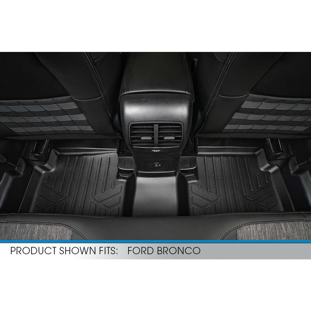 SMARTLINER Custom Fit Floor Liners For 2021 - 2025 Ford Bronco Sport W/O Rear Bump - Speedlogix