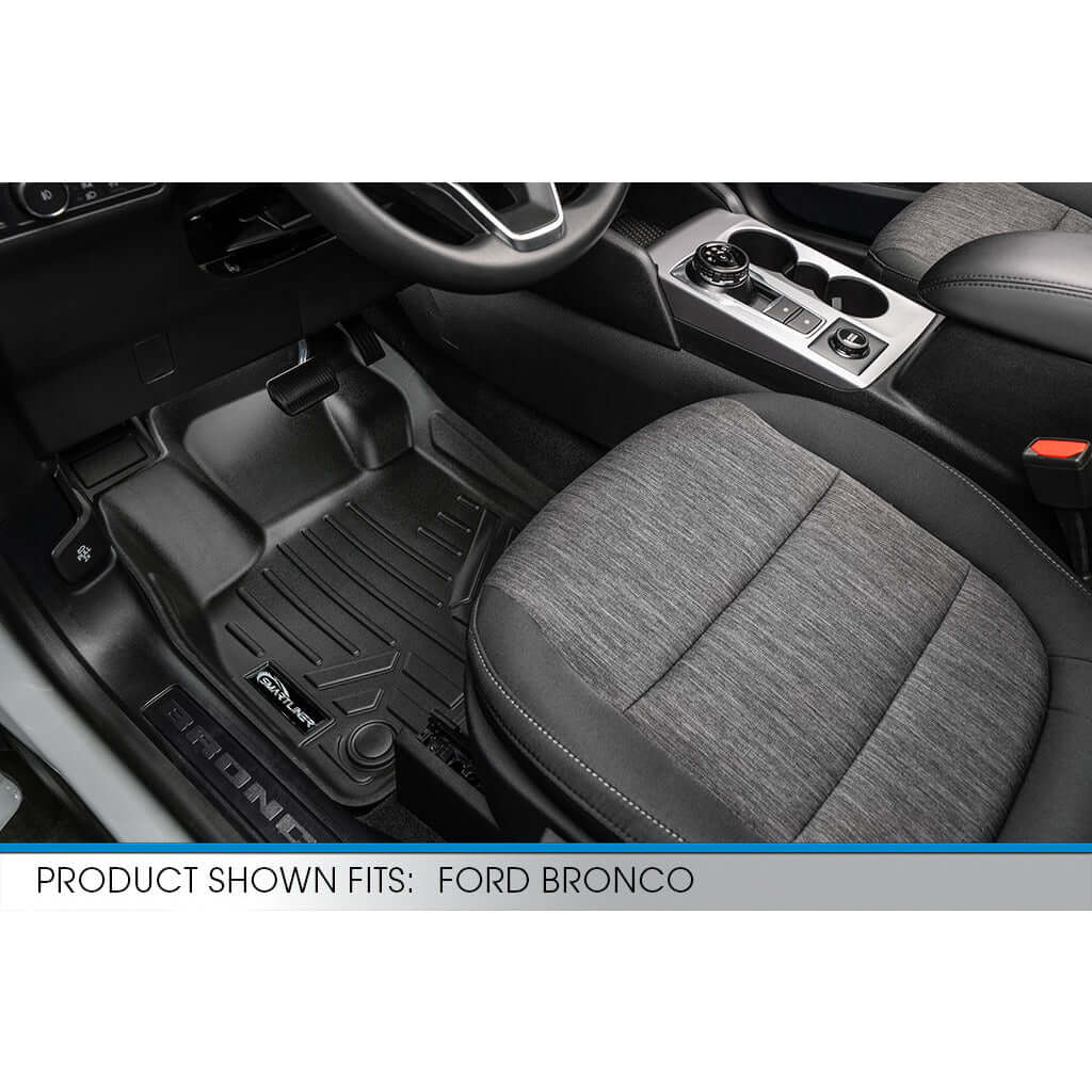 SMARTLINER Custom Fit Floor Liners For 2021 - 2025 Ford Bronco Sport W/O Rear Bump - Speedlogix