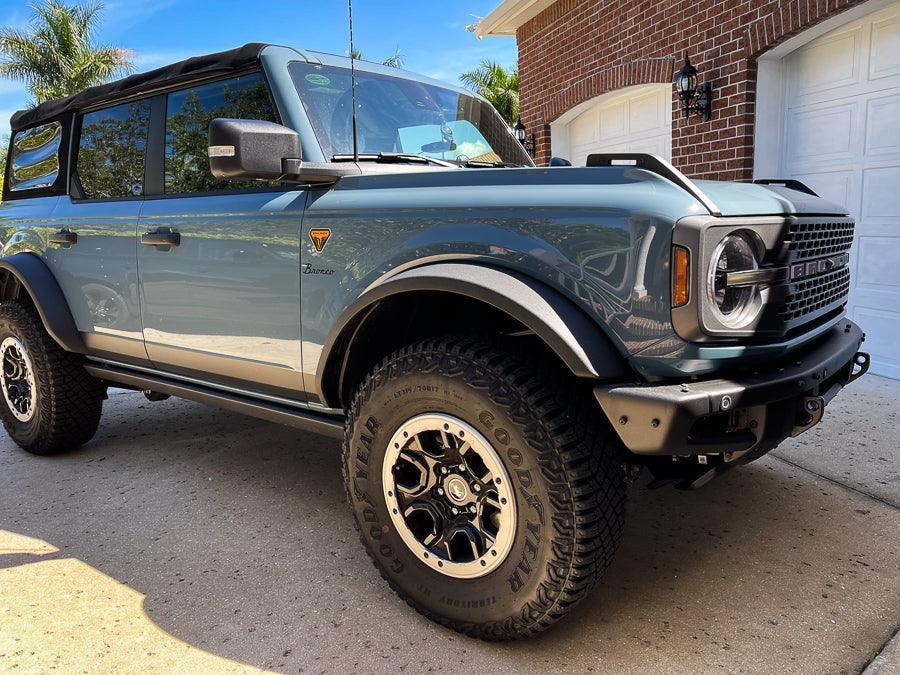 Smoked Sidemarker Overlays (Front Only) - 2021+ Bronco (ALL) - Speedlogix