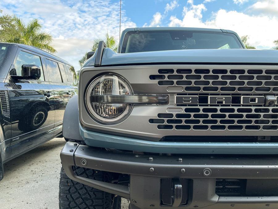 Smoked Signature DRL Bar Overlays - 2021+ Bronco (Signature Headlights) - Speedlogix
