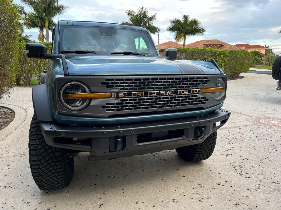 Smoked Signature DRL Bar Overlays - 2021+ Bronco (Signature Headlights) - Speedlogix