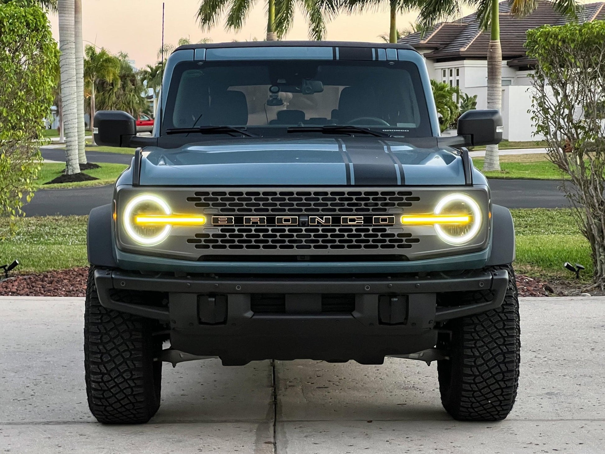 Smoked Signature DRL Bar Overlays - 2021+ Bronco (Signature Headlights) - Speedlogix
