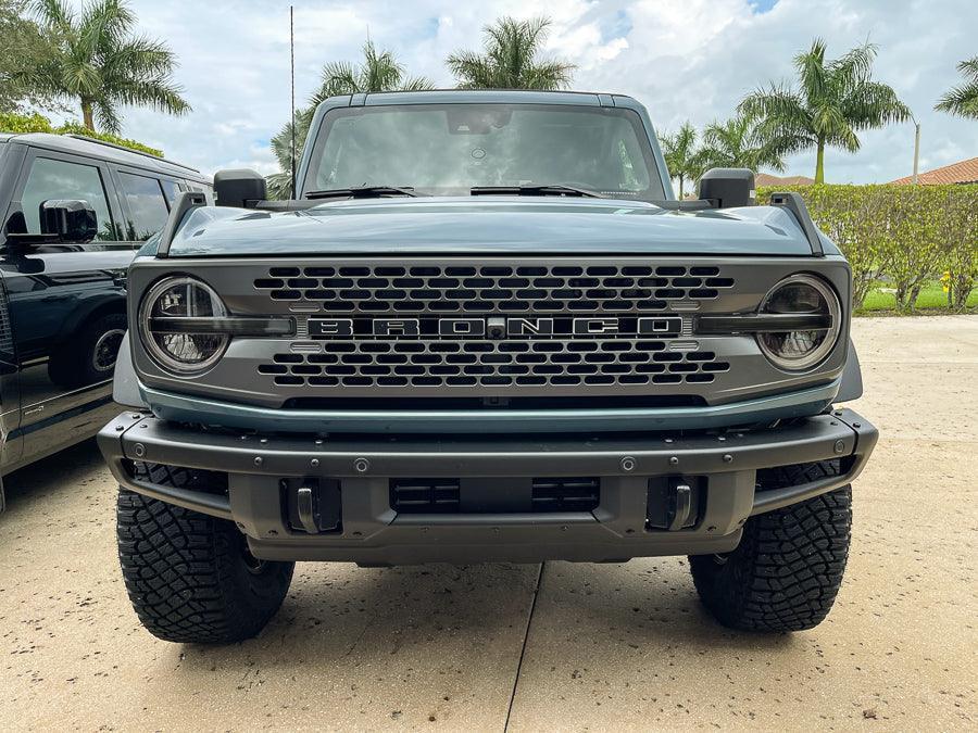 Smoked Signature DRL Bar Overlays - 2021+ Bronco (Signature Headlights) - Speedlogix