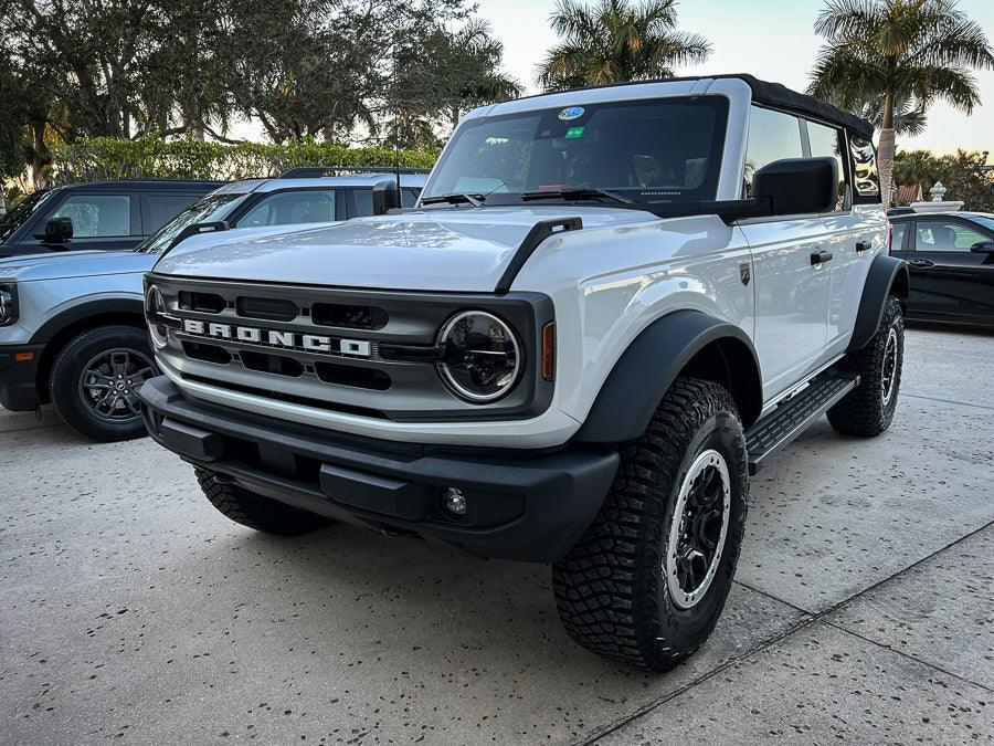 Smoked Signature Style Light Bar Overlays - 2021+ Bronco (Standard Headlights) - Speedlogix