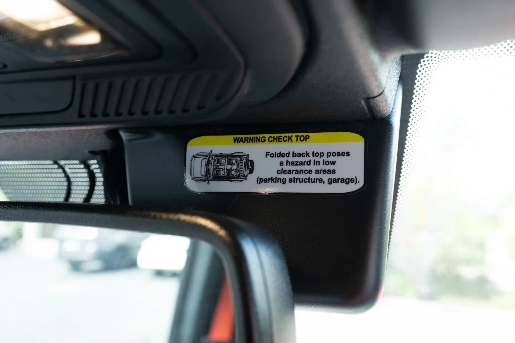 Soft Top Warning Labels - 2021+ Bronco - Speedlogix