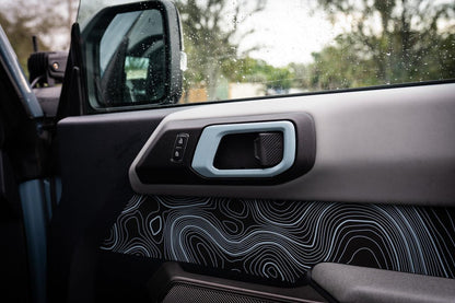 Solid Color Interior Door Handle Overlays (Printed Series) - 2021+ Bronco - Speedlogix