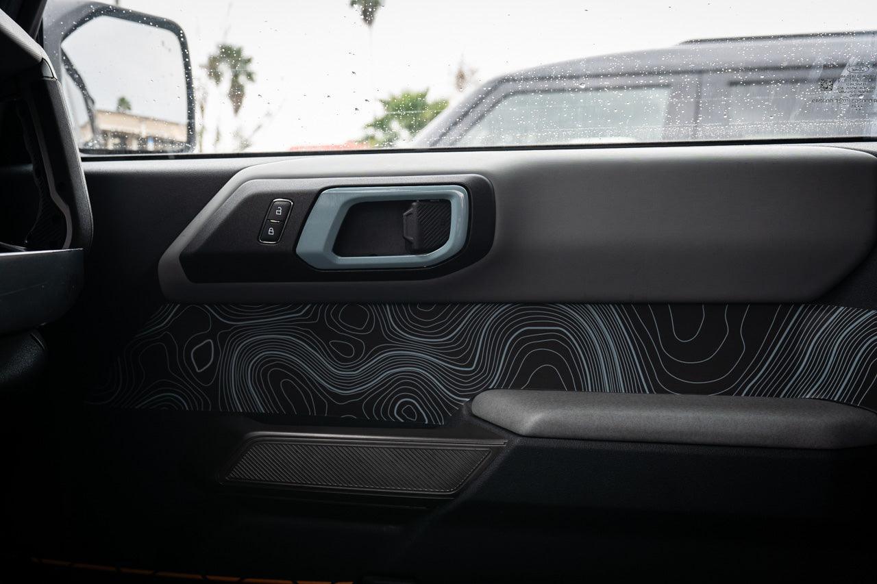Solid Color Interior Door Handle Overlays (Printed Series) - 2021+ Bronco - Speedlogix