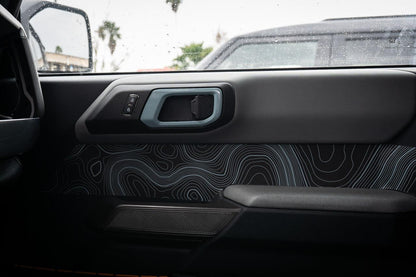 Solid Color Interior Door Handle Overlays (Printed Series) - 2021+ Bronco - Speedlogix