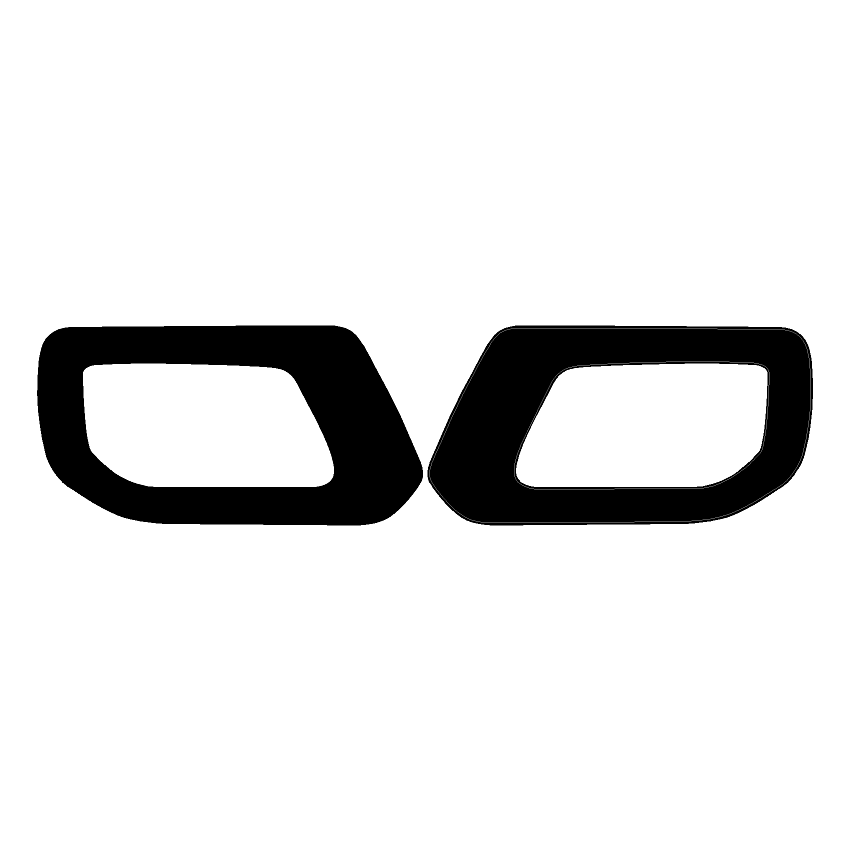 Solid Color Interior Door Handle Overlays (Printed Series) - 2021+ Bronco - Speedlogix