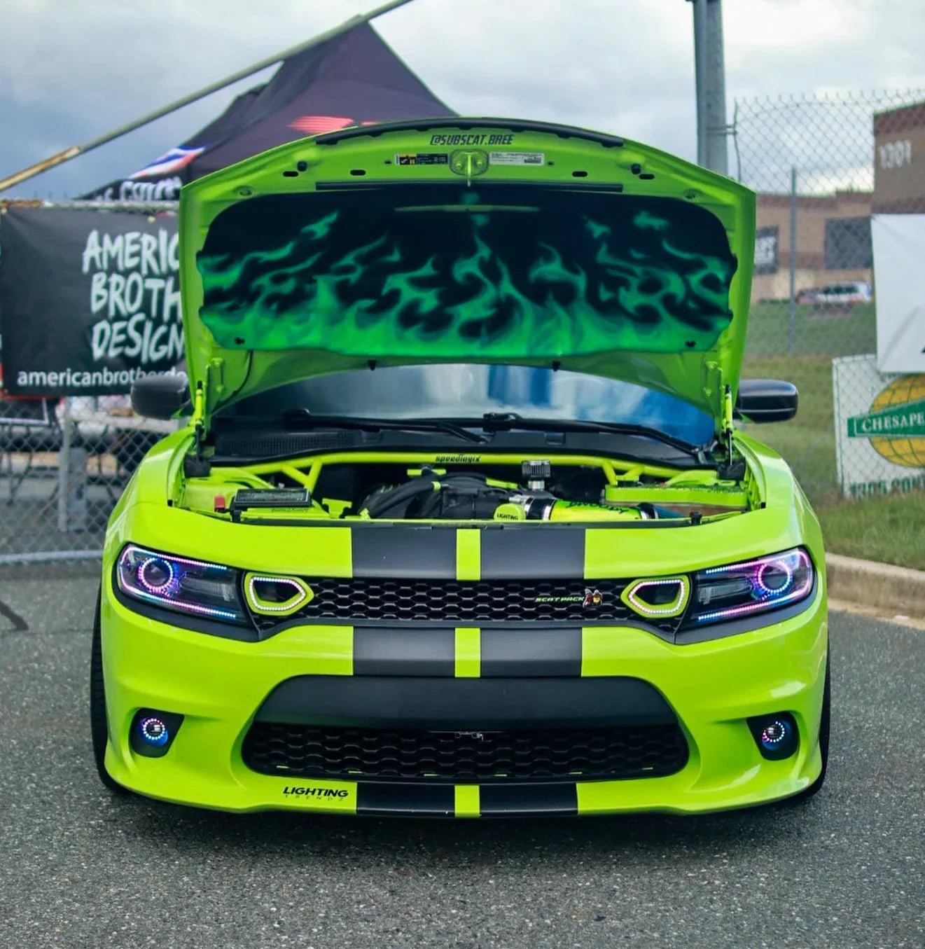 Speedlogix 4 - point Strut Tower Brace 2005 - 2023 Challenger/Charger 3.6L, 5.7L, 6.1L, 6.4L - Speedlogix