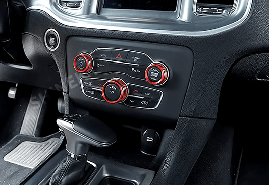 Speedlogix A/C Radio Knob Covers 2015 - 2023 Challenger, 2011 - 2023 Charger - Speedlogix