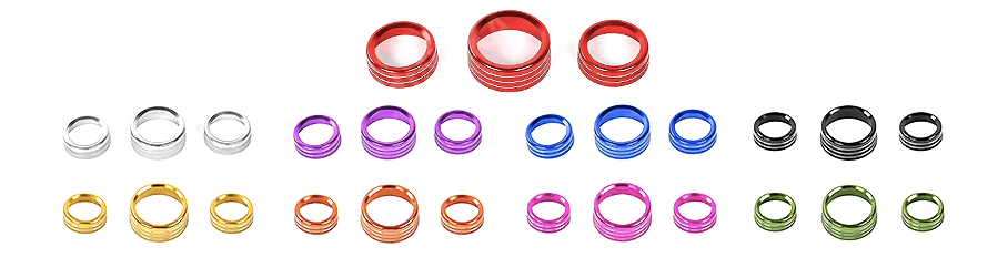 Speedlogix A/C Radio Knob Covers 2015 - 2023 Challenger, 2011 - 2023 Charger - Speedlogix