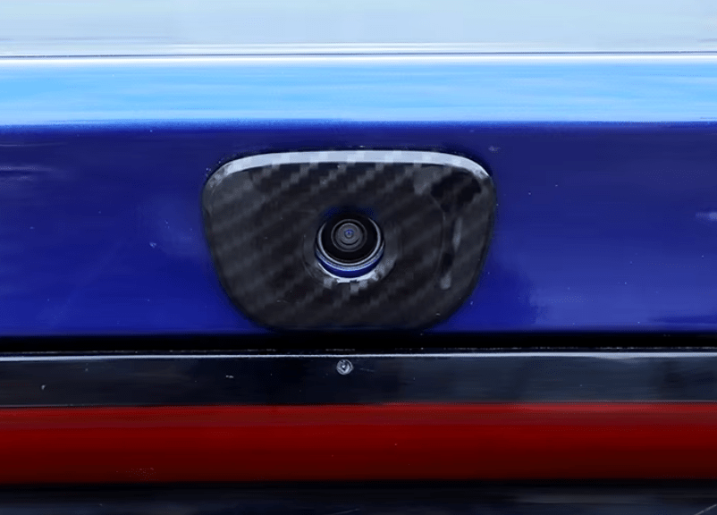 Speedlogix Carbon Fiber Print Backup Camera Trim 2015 - 2023 Charger - Speedlogix