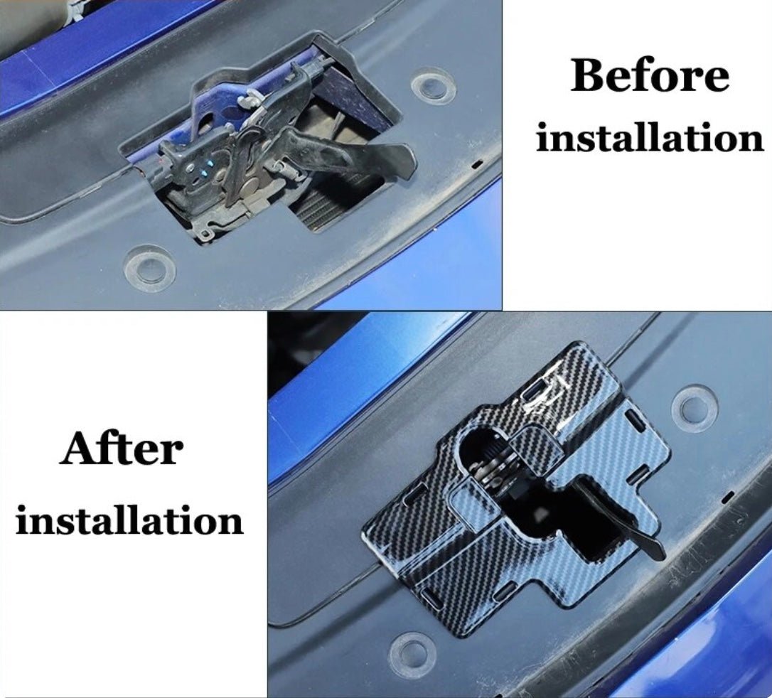 Speedlogix Carbon Fiber Print Hood Latch Cover 2011 - 2023 Charger - Speedlogix