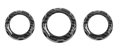 Speedlogix Carbon Print A/C Radio Knob Covers 2015 - 2023 Challenger - Speedlogix