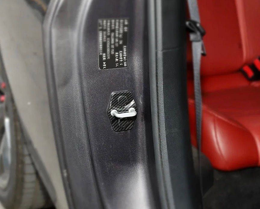 Speedlogix Carbon Print Door Hinge Trim 2015 - 2023 Challenger - Speedlogix