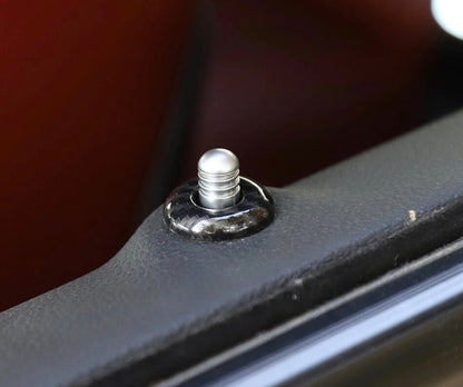 Speedlogix Carbon Print Door Lock Trim 2008 - 2023 Challenger - Speedlogix