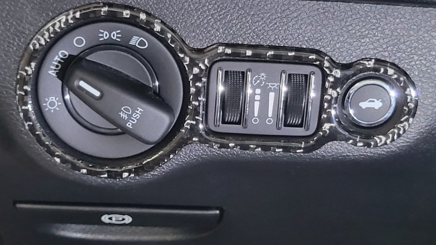 Speedlogix Carbon Print Headlight Trim 2015 - 2023 Challenger - Speedlogix