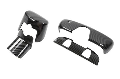 Speedlogix Carbon Print Rear View Mirror Cover 2015 - 2023 Challenger - Speedlogix