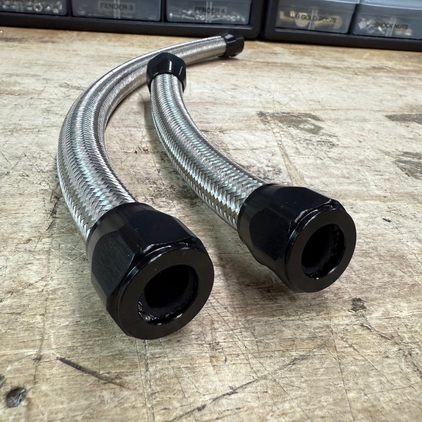 Speedlogix Catch Can Braided Line Kit 2005 - 2023 Challenger/Charger (S Mount) - Speedlogix